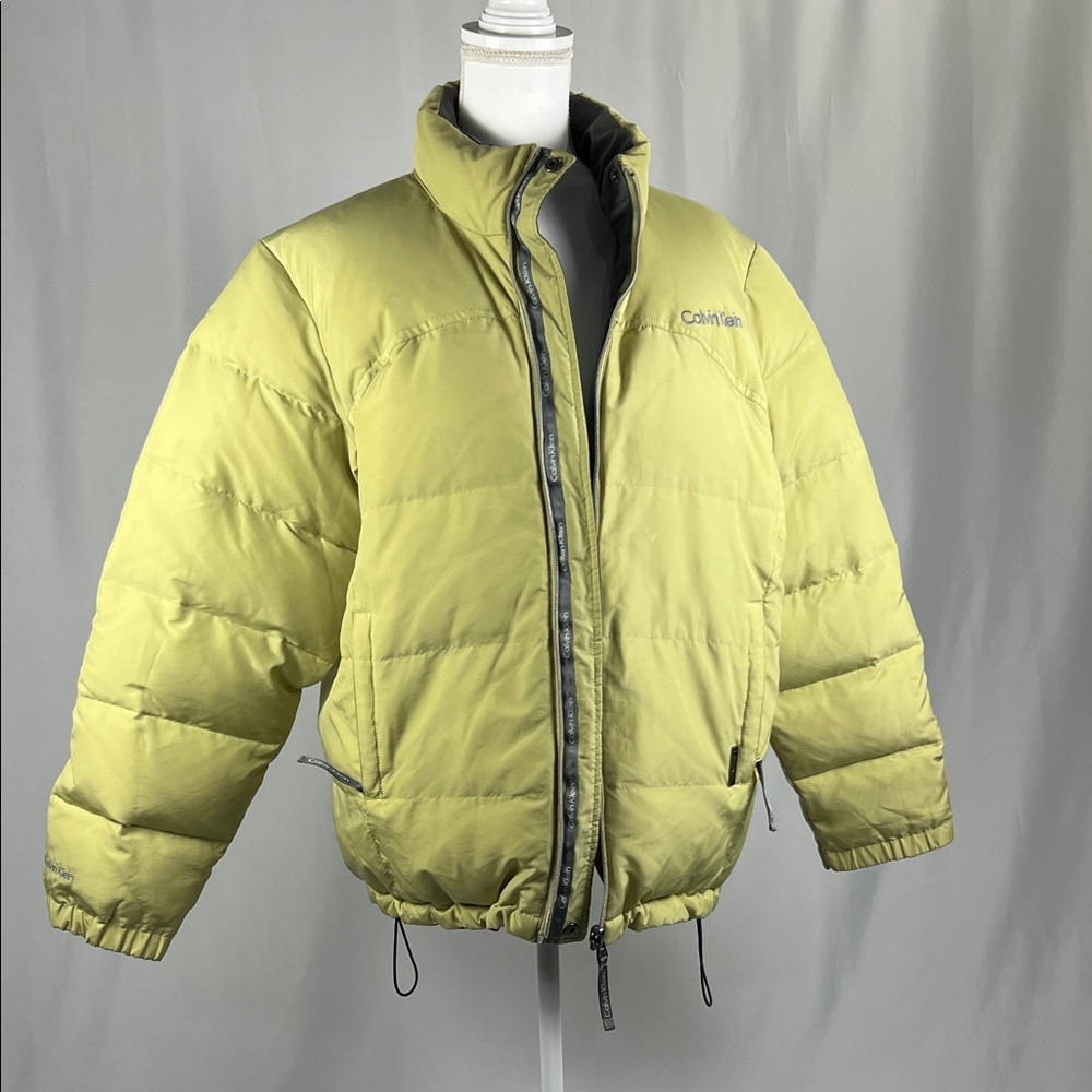Women’s Calvin Klein Light Green Puffer Jacket Size Large